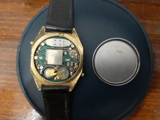 RELOJ SANDOZ LCD AÑOS 70