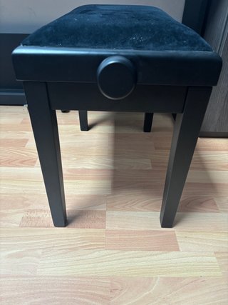 Banqueta de piano negra