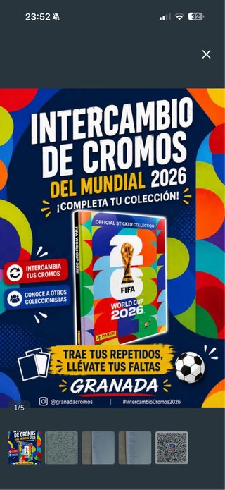 Cambio cromos Mundial 2026