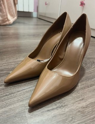Zapatos de tacón Mango beige