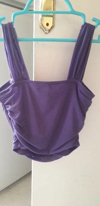 Top morado gasa