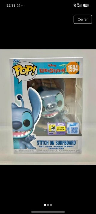 Funko Pop! Stitch on Surfboard 1594