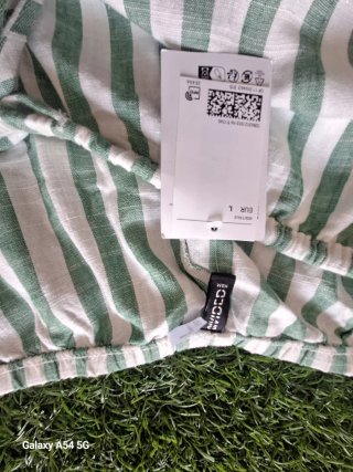 Pantalón H&M verde rayas nuevo