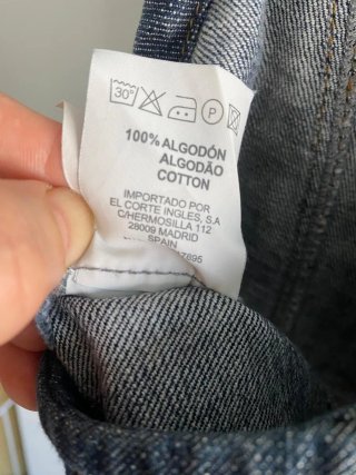 Chaleco vaquero de algodón