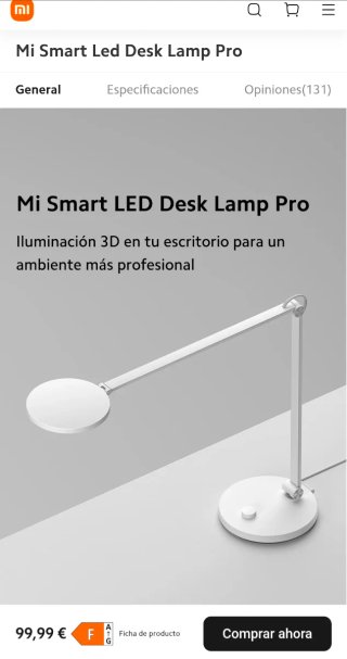 Lámpara Escritorio LED Xiaomi Pro