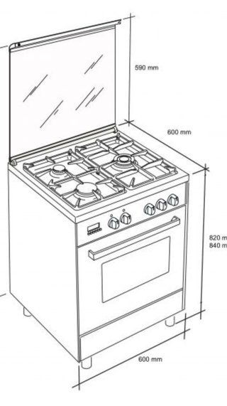 Cocina de Gas Meireles G603 Blanca