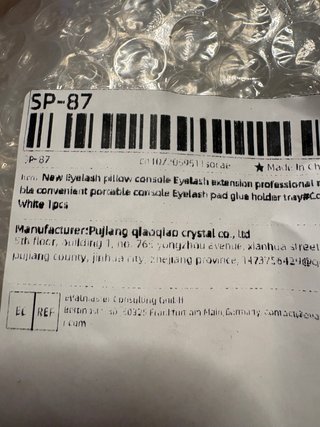 Consola para extensiones de pestañas