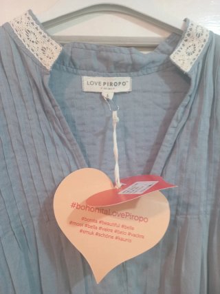 Vestido Boho Love Piropo  Azul
