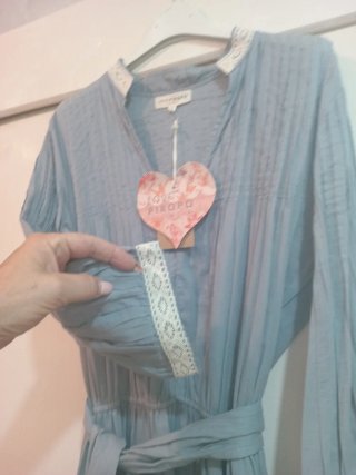 Vestido Boho Love Piropo  Azul