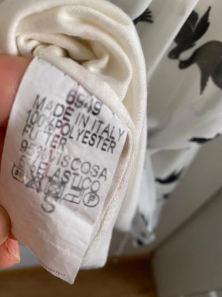 Vestido mini estampado pájaros