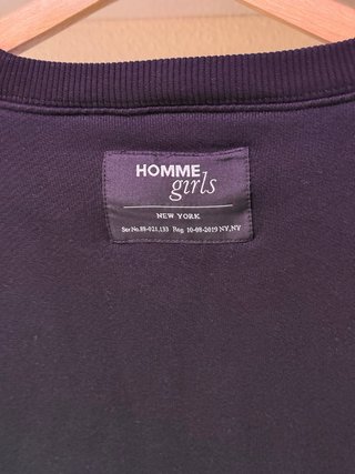 Sudadera Negra Homme Girls