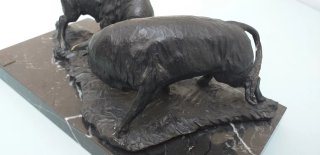 Escultura Bronce Embestida Luis Cutondo