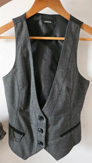 Giubbotto Grigio Donna Vintage