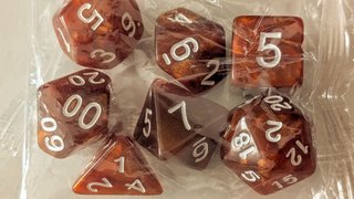 Set Dados D&D Rol 7 Piezas Rojo - Precintados