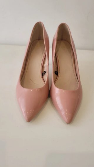 Zapatos de tacón H&M rosa charol