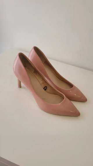 Zapatos de tacón H&M rosa charol