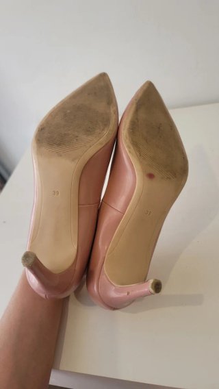 Zapatos de tacón H&M rosa charol