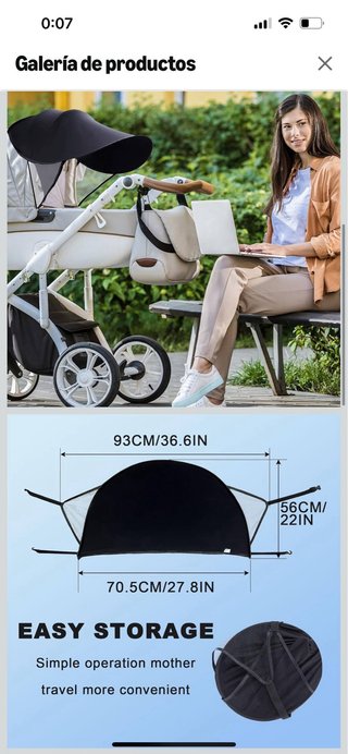 Parasol para silla de paseo