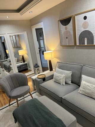 Sofá y reposapiés 3 plazas KIVIK IKEA