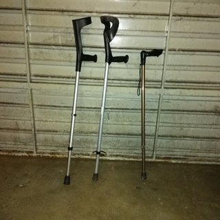 Muletas de aluminio y mango ergonómico