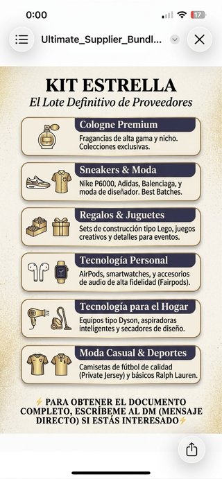 Pack Proveedores VIP - Ropa, Sneakers y Electrónic
