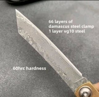 Cuchillo japonés acero damasco