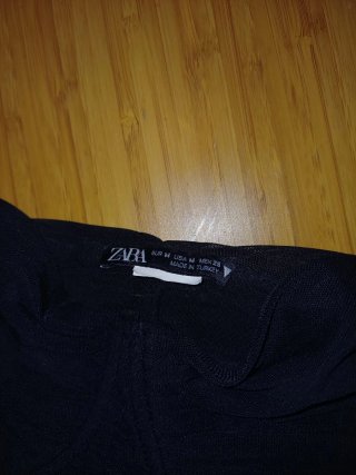 Bustier Zara Negro Talla M
