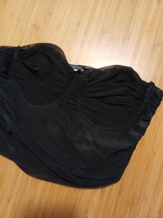 Bustier Zara Negro Talla M