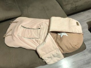 Saco Silla Bebé Invierno Rosa Jane