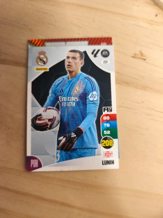 Cromo Adrenalyn Lunin Real Madrid 2024-2025