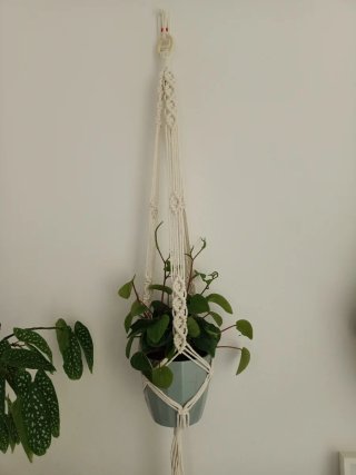 Colgador macramé hecho a mano