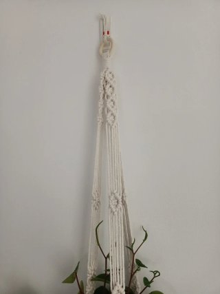 Colgador macramé hecho a mano
