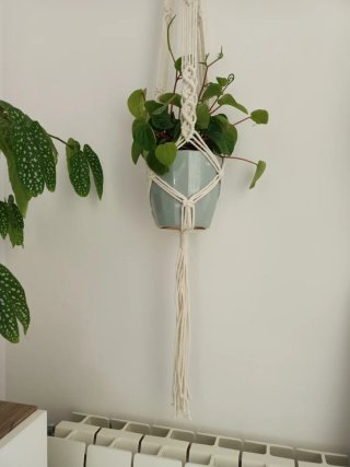 Colgador macramé hecho a mano