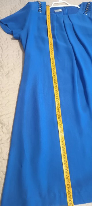 Vestido fiesta azul mujer
