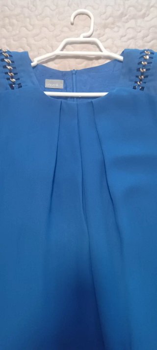 Vestido fiesta azul mujer