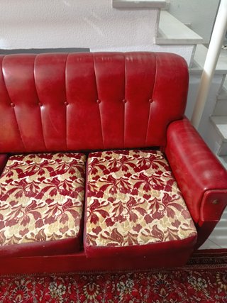 Sofá Cama Vintage Burdeos