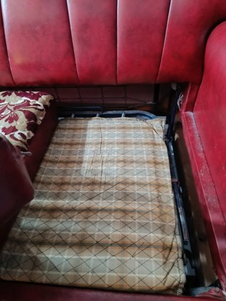 Sofá Cama Vintage Burdeos