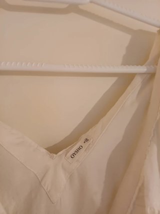 Blusa blanca Oysho