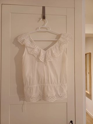 Blusa blanca Oysho