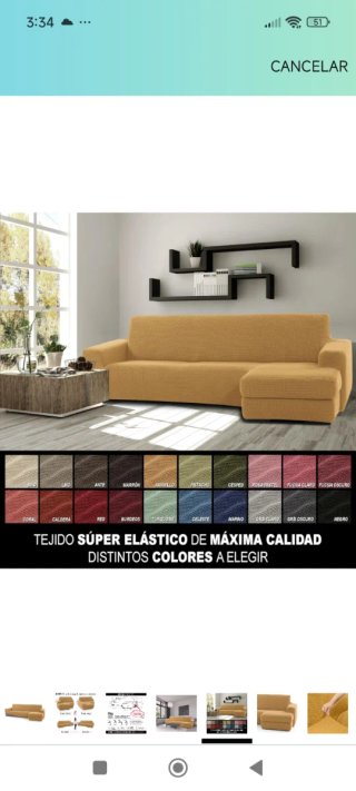 Fodera per divano Chesterfield in tessuto giallo