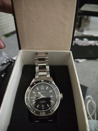 Reloj Automático Hombre Negro/Plata