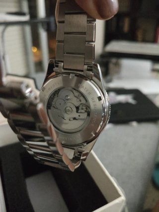 Reloj Automático Hombre Negro/Plata