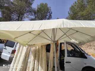 Sombrilla de tela