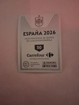 Carta Lamine Yamal 19 España carrefour