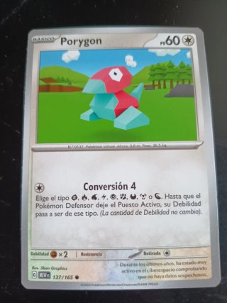 Porygon 137/165 Escarlata y Púrpura 151