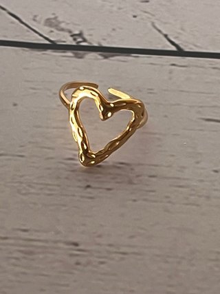 Anillo Corazón Dorado