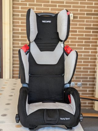 Silla infantil coche Recaro Young Sport Negro-Gris