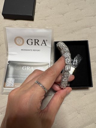 Pulsera Moissanita GRA 21cm Certificado