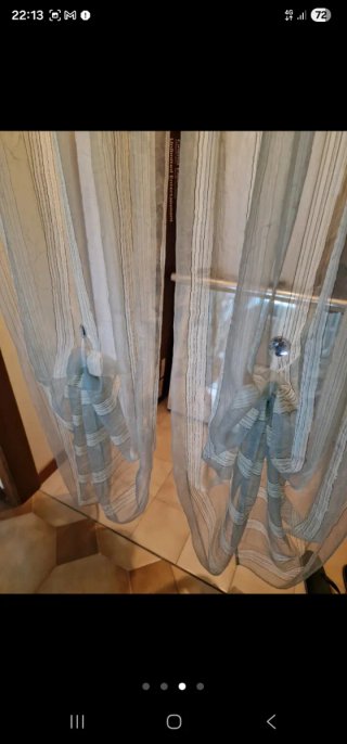 Coppia Tende Ikea con fermatende gioiello