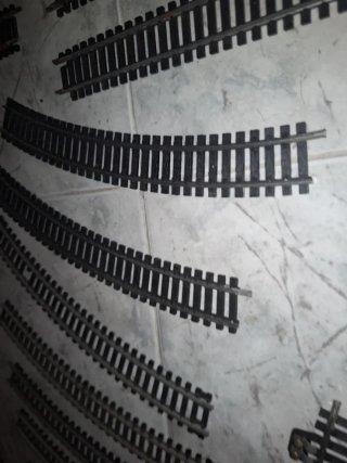 Lote 40 Vías H0 Tren Miniatura